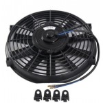 12V 80W 2100RPM Straight/Cruve Blade Electric Cooling Radiator Fan Kit Universal