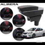 Armrest Nissan Almera Double Layer Black Stitching (Non-USB)