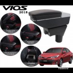 Armrest Toyota Vios 2014-2018 Double Layer Black Stitching (Non-USB)