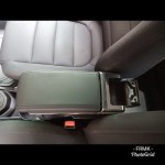 Armrest Perodua Myvi 2017-2018 Double Layer Black Stitching (Non-USB)