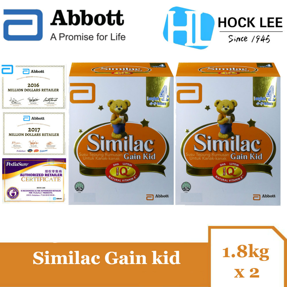 Similac Gain Kid 1.8kg BIB X 2 Similac Gain Kid 1.8kg BIB X 2