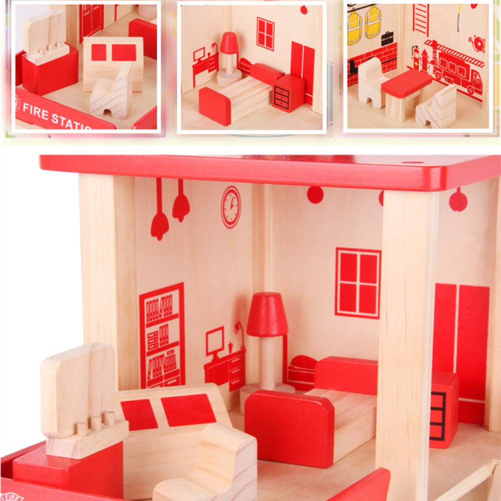 Little B House Wooden House Role Play Disassembly Educational