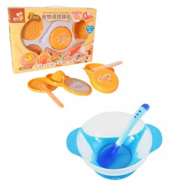 image of Japan Hito Multifunctional Baby Food Maker Set Cum Baby Food Supplement Temperature Sensor Sucker Bowl -CDH31200+BKM14