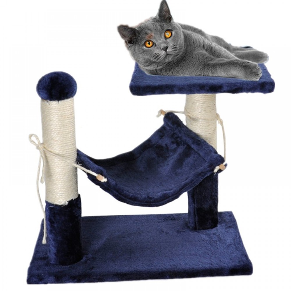 D9 Cat Tree Condo Scratcher House With Hammock Mat 45x30x45CM D9 Cat Tree Condo Scratcher House With Hammock Mat 45x30x45CM