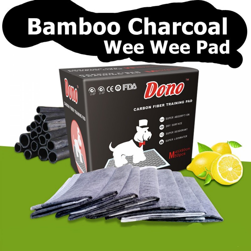READY STOCK - Premium Bamboo Charcoal Wee Wee Pad with lemon scent READY STOCK - Premium Bamboo Charcoal Wee Wee Pad with lemon scent