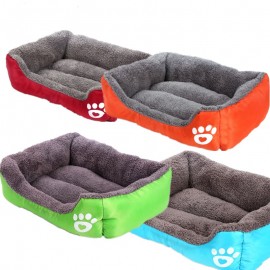 image of READY STOCK - Large Cute Paw Soft And Comfy Pet Bed 68x55x18CM