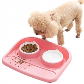 image of READY STOCK - Japanese OwhPet Anti-Split Double Side Food And Water Pet Feeder