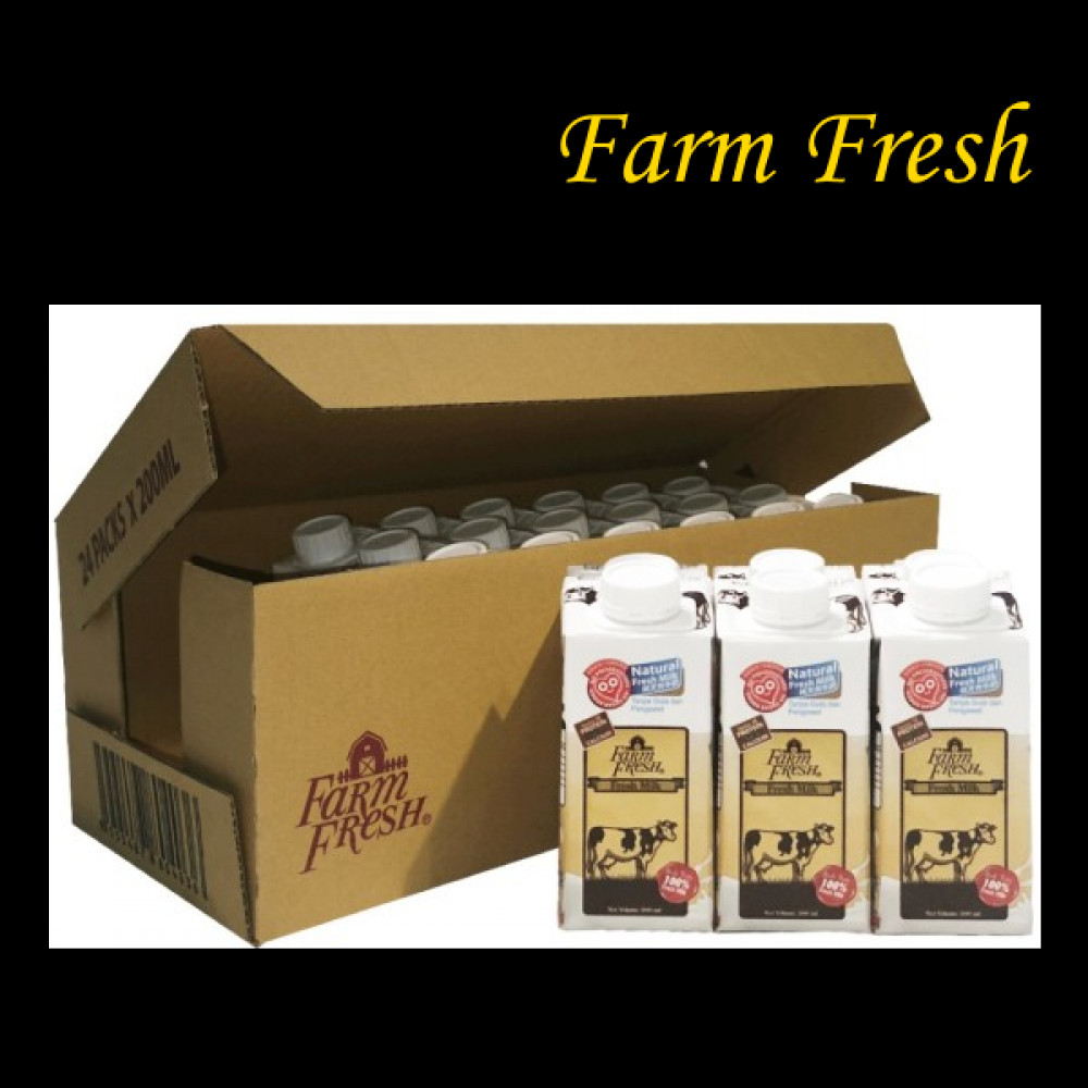 FARM FRESH 24*200ML MILK PLAIN