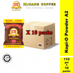 Kluang Black Coffee Cap Televisyen Kopi-O Powder Grade A2 (110gm x 10 packs) Serbuk Kopi Cap TV