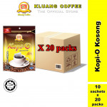 Kluang Black Coffee Cap Televisyen Kopi O Kosong (10 sachets x 20 packs) Kopi Kluang Cap TV
