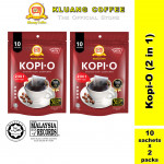 Kopi Kluang Cap Televisyen Kopi O 2 dalam 1 (10 uncang x 2 pek)