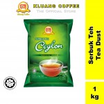 Kluang Cap Televisyen Serbuk Teh Ceylon Tea Dust (1kg x 1 pack)