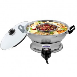 image of Hanabishi 2 In 1 Steamboat Stainless Steel 4.2L HA3922