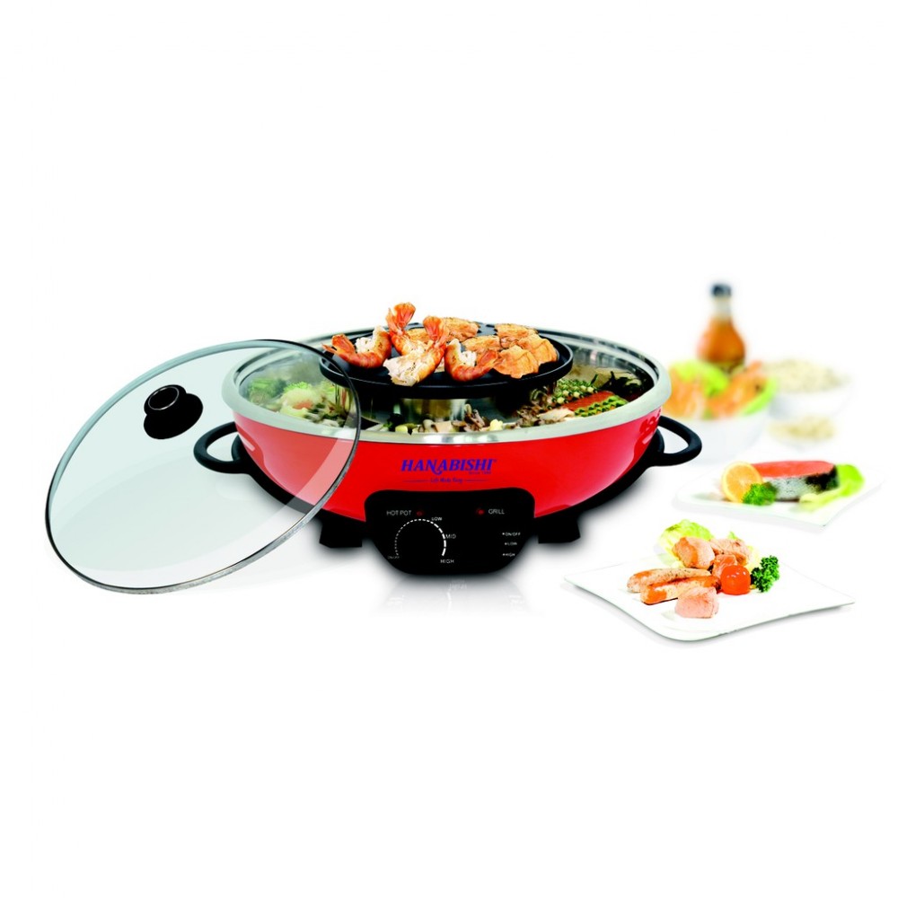 Hanabishi Steamboat with Grill HA3938SB Hanabishi Steamboat with Grill HA3938SB