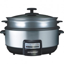 image of Hanabishi Multi Cooker 3.8L Non-Stick Bowl (with Steamer) HA1600