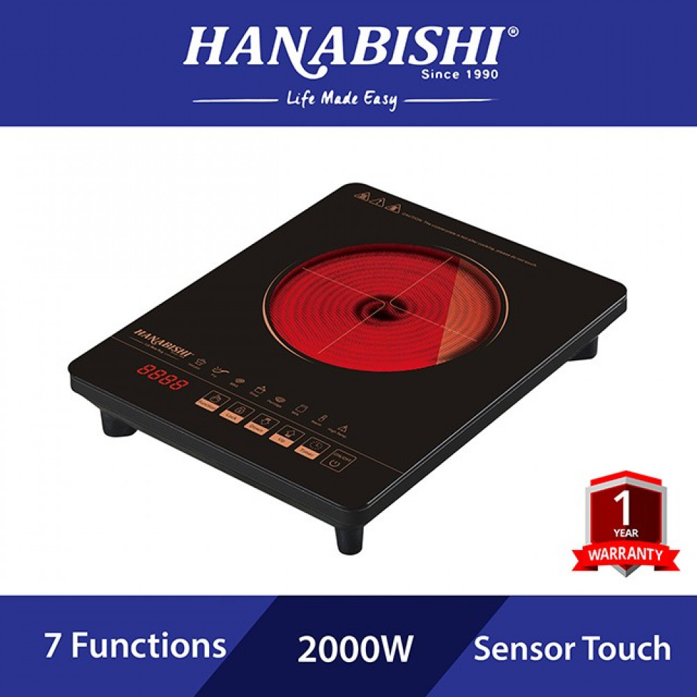 Hanabishi Infrared Ceramic Cooker 2000W HA1368IRC Hanabishi Infrared Ceramic Cooker 2000W HA1368IRC