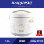 Hanabishi Deluxe Jar Rice Cooker 1.5L HA6122J [FREE Steamer]