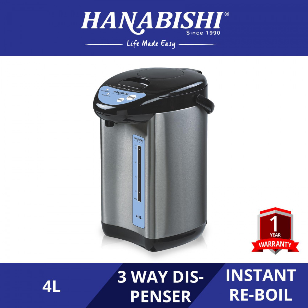 Hanabishi Thermo Pot 4.0L HA842 (Stainless Steel Body) Hanabishi Thermo Pot 4.0L HA842 (Stainless Steel Body)