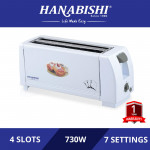 Hanabishi 4 Slices Bread Toaster HA4001