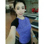 READY STOCK Women Quick Dry Sportwear Sport Shirt Fitness Yoga Gym Cool T-Shirt