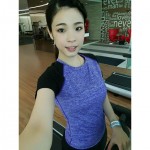 READY STOCK - Women Quick Dry Sportwear Sport Shirt Fitness Yoga Gym Shirt T-Shirt