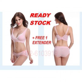 image of READY STOCK (FREE EXTENDER)Cotton Pregnant Maternity Nursing Breastfeeding Bra