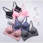 (Ready Stock) Yoga Run Exercise Training Sports Bra Gym Fitness Lady Women Strap Adjustable Tops