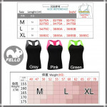 (READY STOCK) Women Lady Stretch Racer back Fitness Yoga Padded Yoga Gym Training Exercise Sports Bra Vest Tops