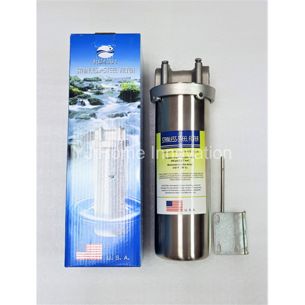 10" Stainless-steel Heavy-duty water filter housing (Made in USA) sediment/2step 10" Stainless-steel Heavy-duty water filter housing (Made in USA) sediment/2step