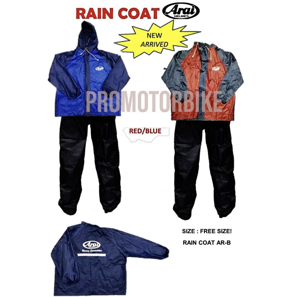 NEW ARRIVAL!! ARAI Raincoat Rainsuit Jacket Waterproof NEW ARRIVAL!! ARAI Raincoat Rainsuit Jacket Waterproof