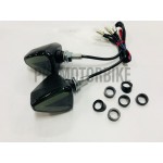 Mini Led Turn Signal Motorcycle Motorbike Dual Color Universal Y15ZR LC135