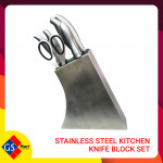 STAINLESS STEEL KITCHEN KNIFE BLOCK SET