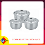 STAINLESS STEEL STOCK POT 3PCS