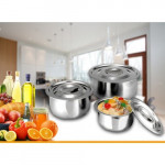 STAINLESS STEEL STOCK POT 3PCS