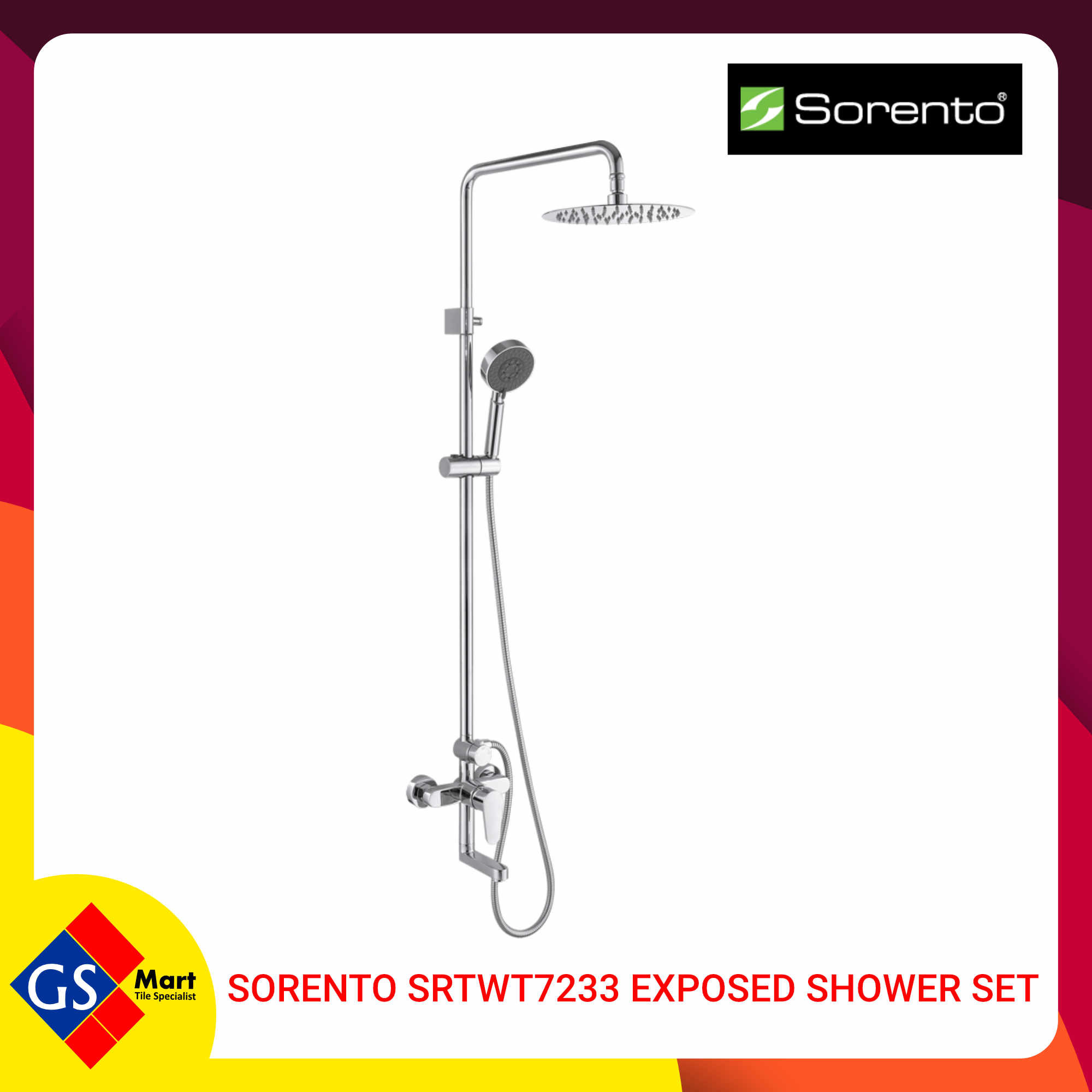 Sorento SRTWT7233 Exposed Shower Set Sorento SRTWT7233 Exposed Shower Set