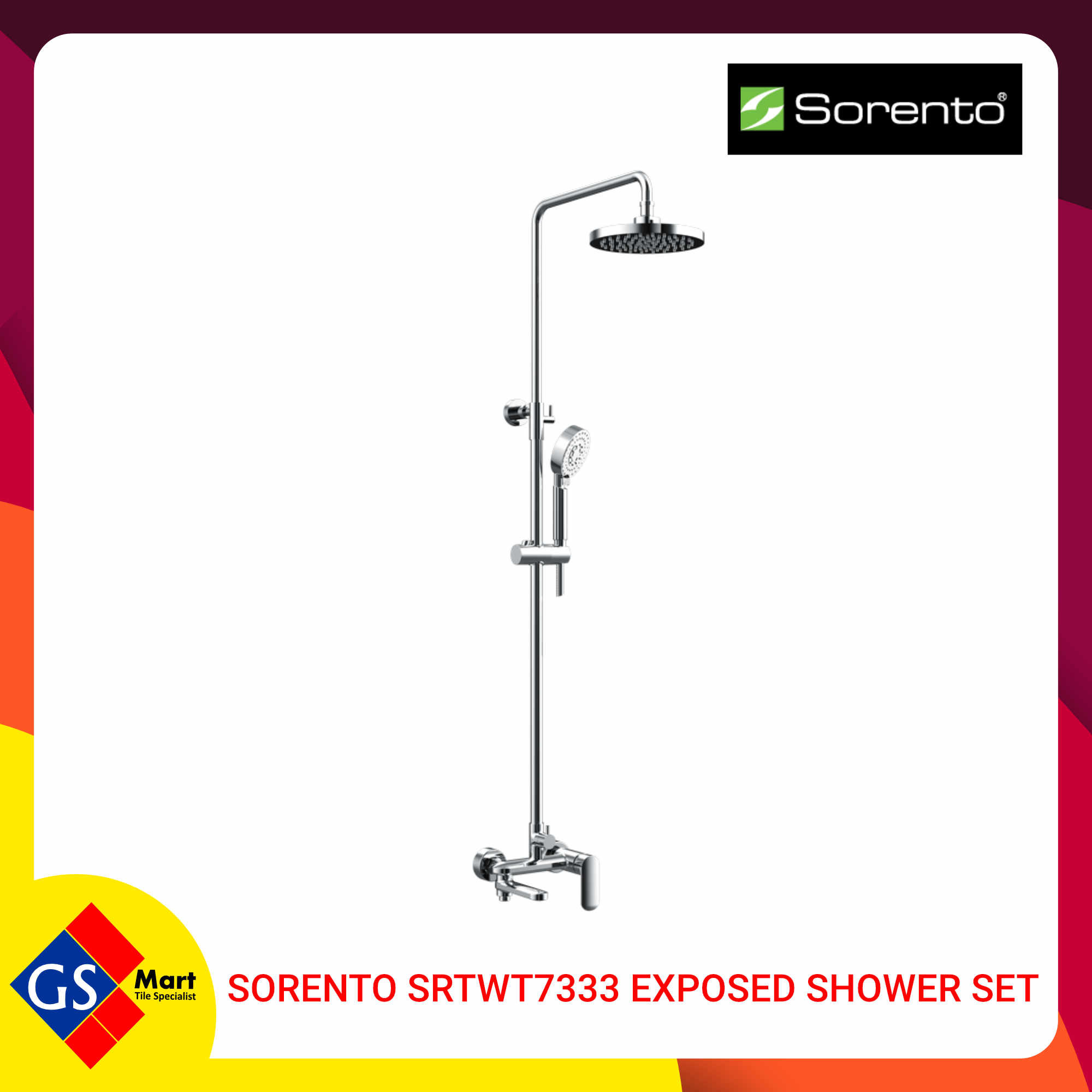 Sorento SRTWT7333 Exposed Shower Set Sorento SRTWT7333 Exposed Shower Set