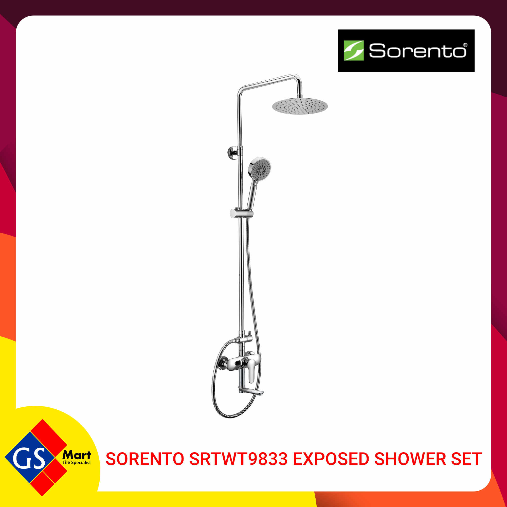 Sorento SRTWT9833 Exposed Shower Set Sorento SRTWT9833 Exposed Shower Set