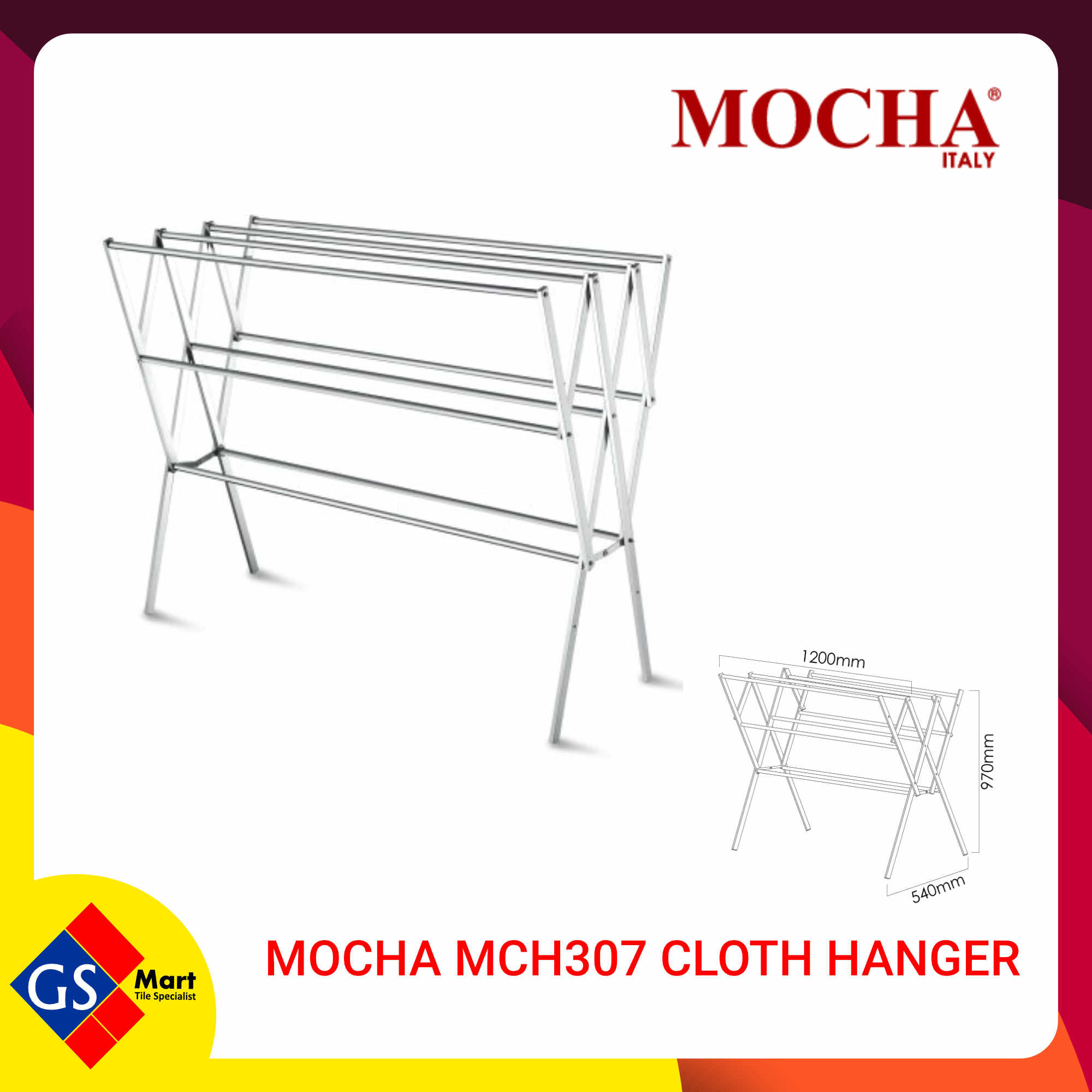 MOCHA MCH307 CLOTH HANGER MOCHA MCH307 CLOTH HANGER