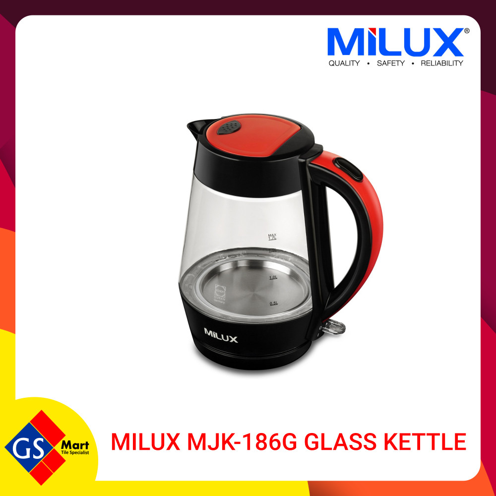 MILUX MJK-186G Glass Kettle