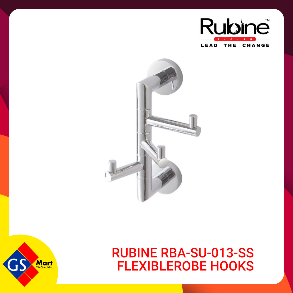 RUBINE RBA-SU-013-SS FLEXIBLE ROBE HOOKS RUBINE RBA-SU-013-SS FLEXIBLE ROBE HOOKS