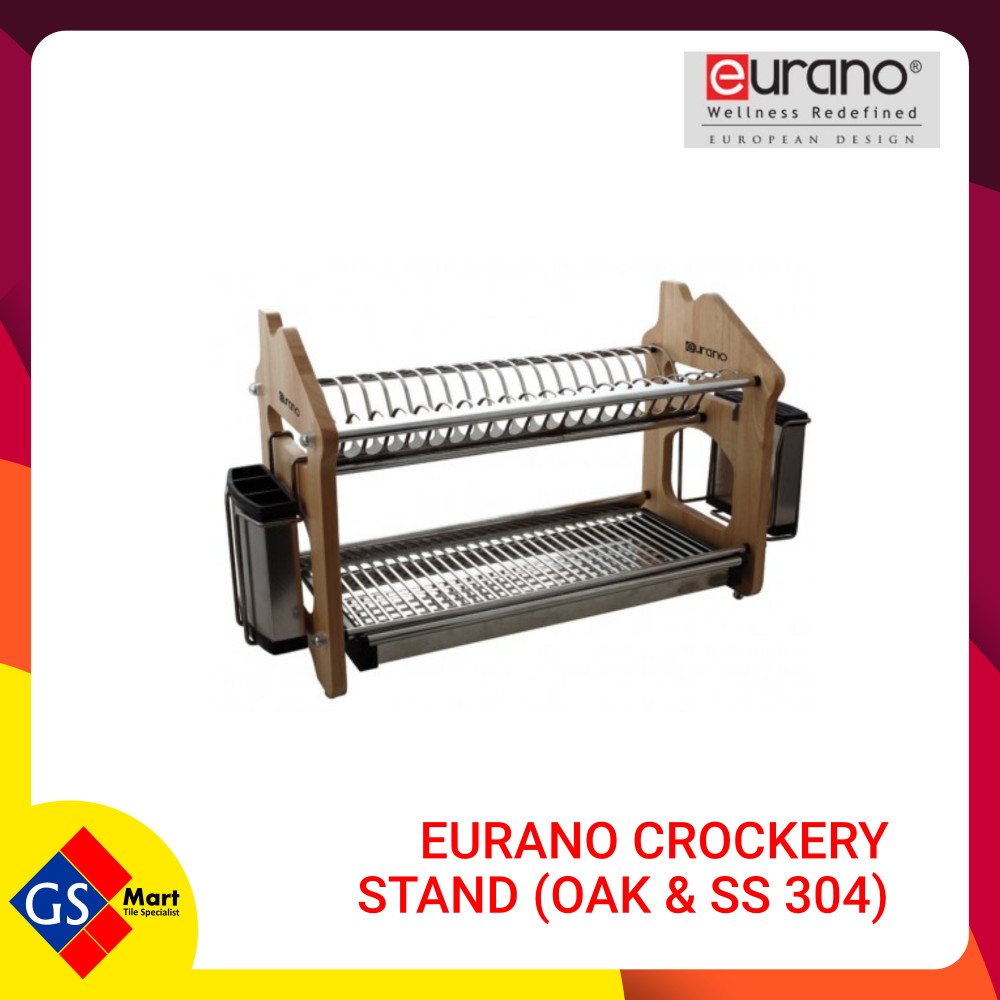 EURANO CROCKERY STAND (OAK & SS 304) EURANO CROCKERY STAND (OAK & SS 304)