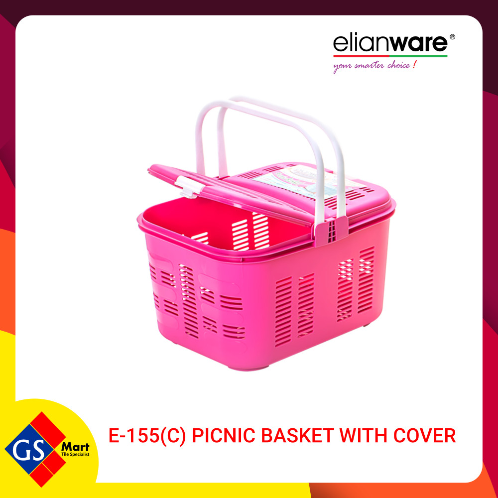 E-155(C) PICNIC BASKET WITH COVER E-155(C) PICNIC BASKET WITH COVER