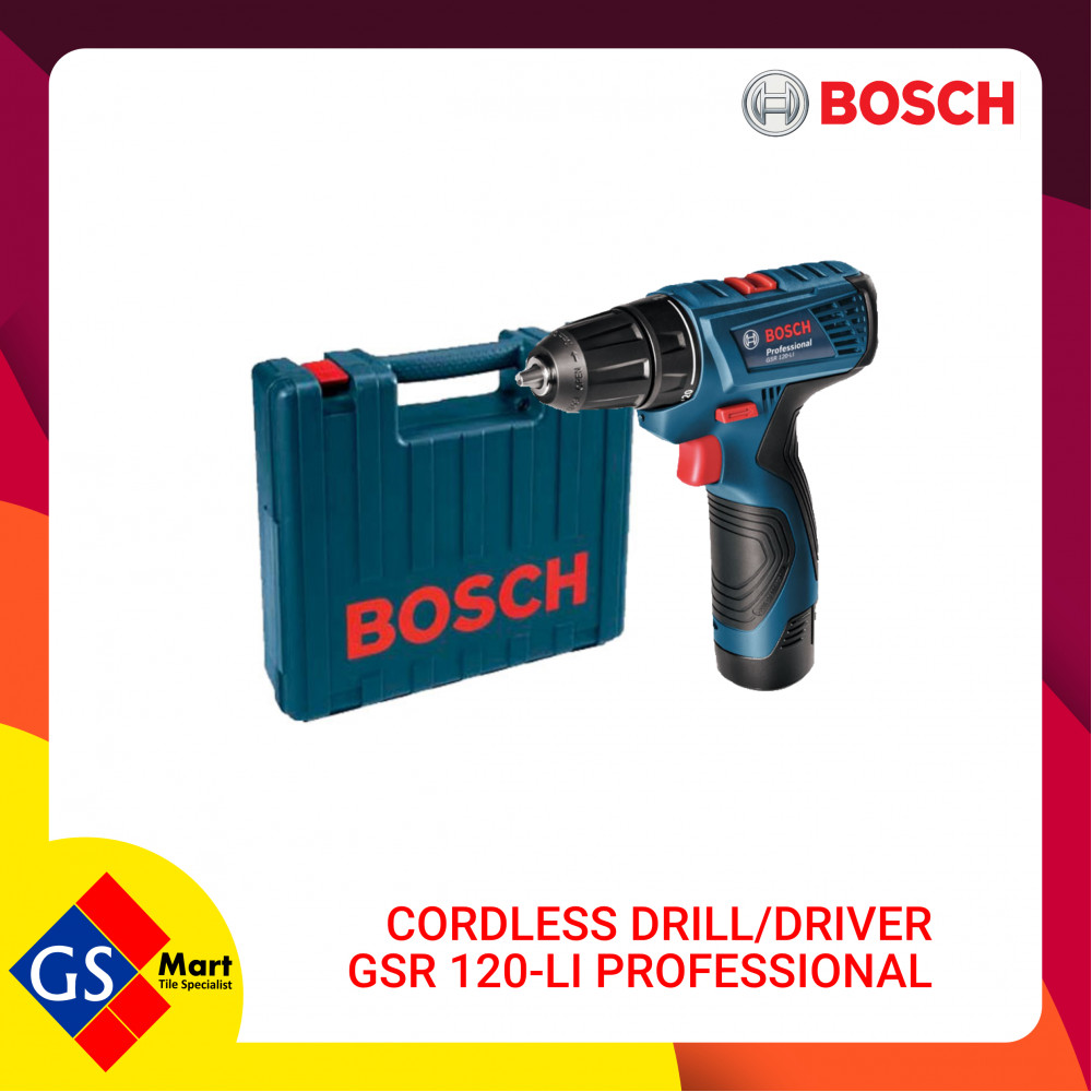 BOSCH CORDLESS DRILL/DRIVER GSR 120-LI PROFESSIONAL