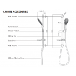 RUBINE WATER HEATER SSE SERIES WITH BOOSTER PUMP (RWH-SSE862A-WMW)