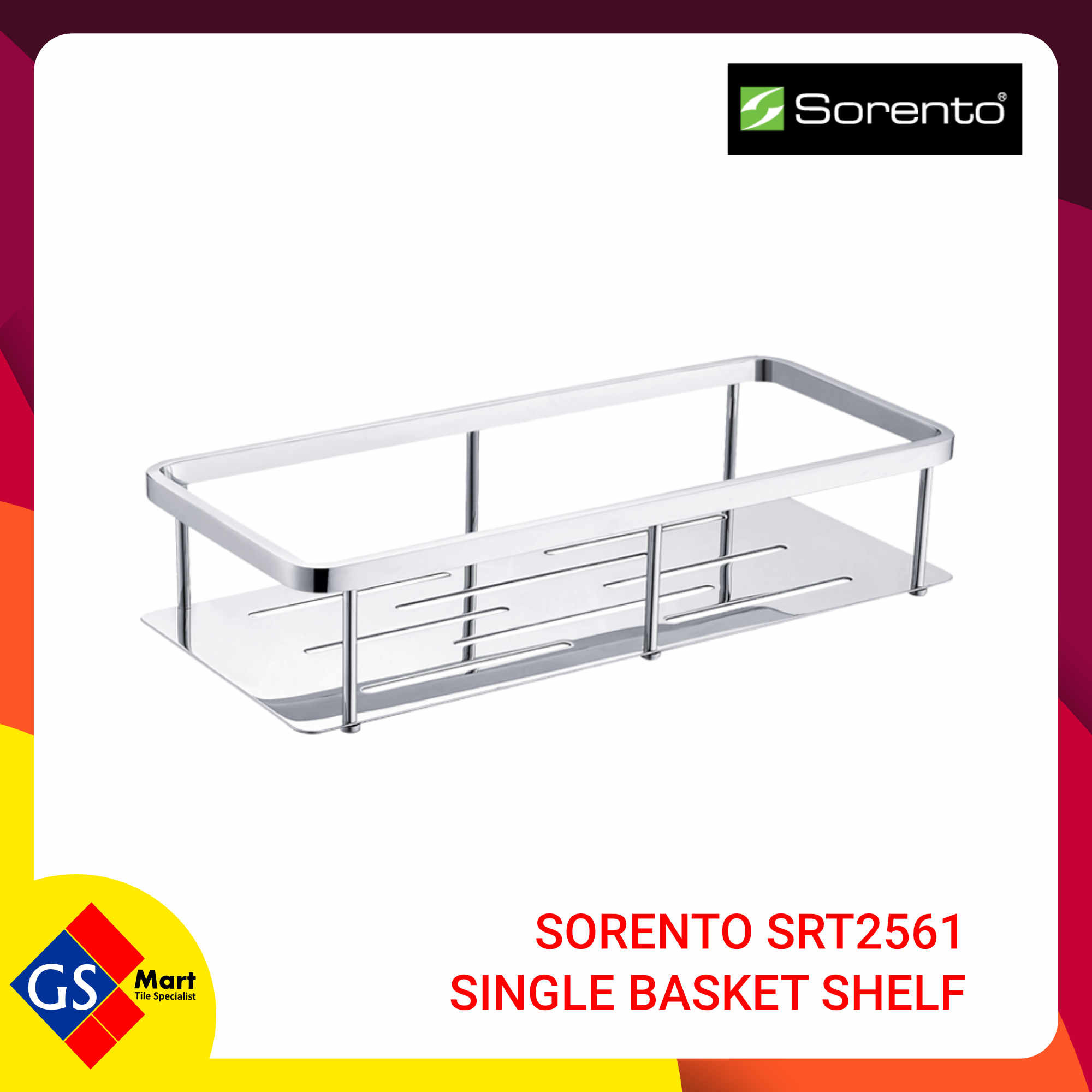 SORENTO SRT2561 SINGLE BASKET SHELF