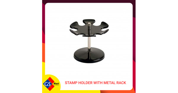 Stamp Holder with Metal Rack
