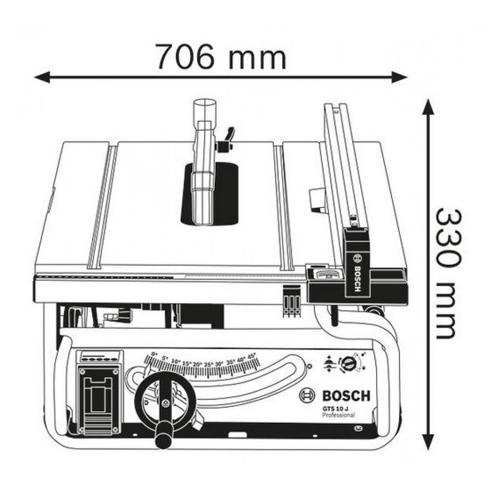 BOSCH GTS 10 J PROFESSIONAL TABLE SAW
