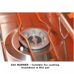 2 in 1 BBQ Grill & Steamboat Multipurpose Rack