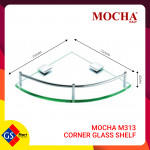 MOCHA M313 CORNER GLASS SHELF