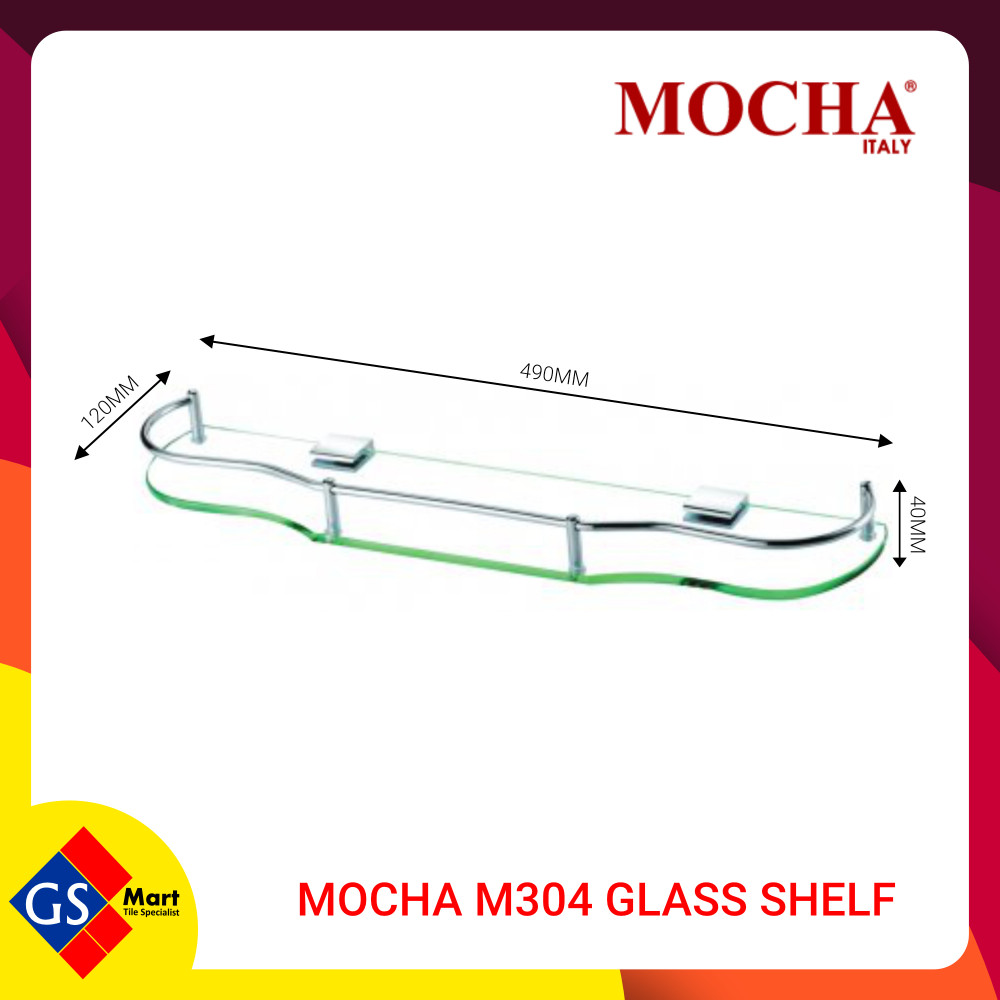 MOCHA M304 GLASS SHELF